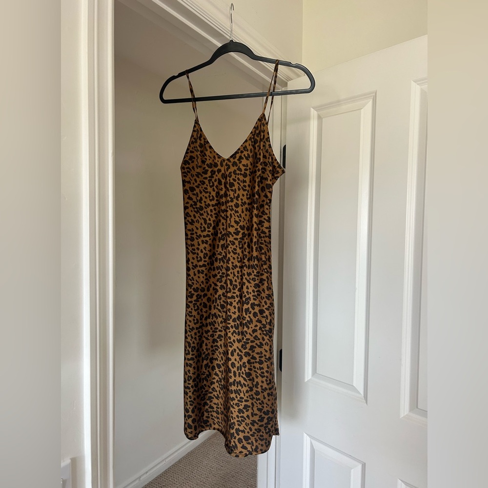 A New Day leopard mid length dress Target small